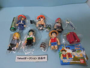 【ワンピース　キューブメイト　２】６種：ルフィ・ゾロ・サンジ・シャンクス・エースニコ　ロビン：未使用品　ONE PIECE