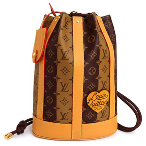 （未使用　展示品）ルイ ヴィトン LOUIS VUITTON ランドネ メッセンジャー NIGO リュック バックパック モノグラムストライプ 茶 M45968