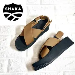 【ほぼ未使用】SHAKA スポーツサンダル クロスサンダル 厚底