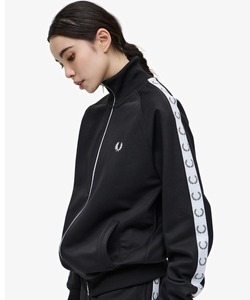 「FRED PERRY」 ジップアップブルゾン M ブラック メンズ