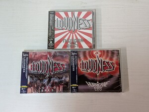 ◎　新品未開封　3点まとめて　CD　LOUDNESS ラウドネス　LIGHTNING STRIKES/HURRICANE/THUNDER IN THE EAST