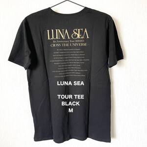 【LUNA SEA】ルナシー 30周年記念ツアー Tシャツ 半袖 プリント ロック バンドT クルーネック 匿名配送 黒 ブラック M