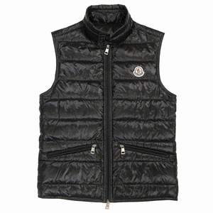 美品 モンクレール MONCLER GUI GILET ライトダウンベスト アウター ブラック サイズ00 メンズ /TNT