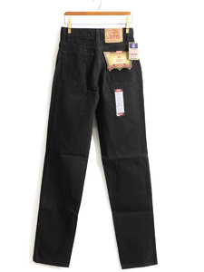 タグ付き 新品 デッドストック 90s USA製 Levis 505 ブラック デニム パンツ レディース S 程/ リーバイス ジーンズ ジーパン ストレート R