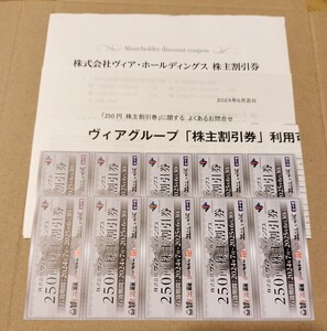 店舗一覧等付：ヴィアホールディングス株主優待券 2500円分