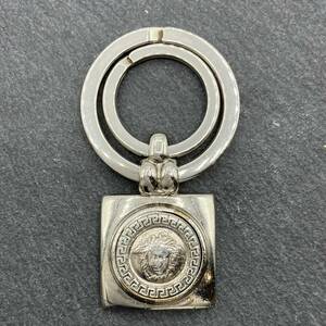 VERSACE ヴェルサーチ キーリング メデューサ キーホルダー チャーム シルバーカラー