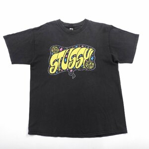 Stussy × PETER BAGGE コラボ 半袖 Tシャツ size L #19945 送料360円 ストリート アメカジ ロゴ プリント ステューシー