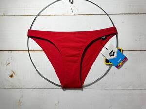 【即決】Arena アリーナ 女性用 ビーチバレー ビキニ ショーツ 水着 ブルマ Solid Red 海外30