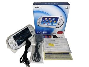 PSVITA PlayStation Vita 3G/Wi‐Fiモデル クリスタル・ホワイト 限定版PCH-1100 AB02