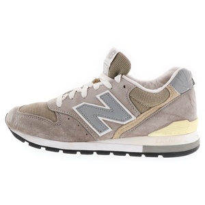 New Balance ニューバランス M996 スウェード ローカットスニーカー グレー US6/24cm