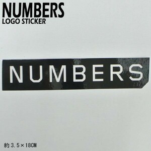 値下げしました！NUMBERS EDITION/ナンバーズエディション MITERED LOGO STICKER BLACK ステッカー シール スケボー 03