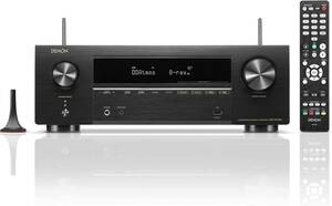 デノン Denon AVR-X1700H AVサラウンドレシーバー 7.2ch 8K Ultra HD、HDR10+、eARC対応/ブラック AVR-X1700HK