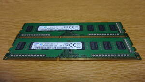 デスクトップPC用メモリー サムスン製 DDR3-1600（DDR3 PC3-12800U） 4G×2枚＝8G 　M378B5173DB0-CK0 中古動作品　その2