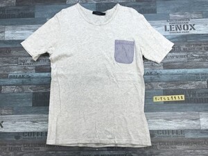 RAGEBLUE レイジブルー メンズ ポケット付き 半袖Tシャツ L 杢グレー