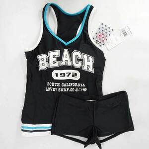 【中古・未使用品】オーシャンパシフィック 水着 パット付き サイズ7 / 7S BK ブラック 523-801 レディース Ocean Pacific