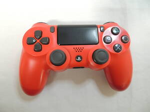 【送込】【PS4パッド】プレイステーション４　DUALSHOCK4 デュアルショック４　無線コントローラ　マグマレッド【動作確認済】【送料無料】