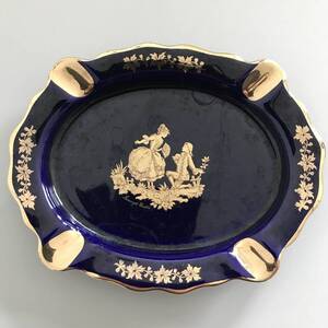 灰皿 22K GOLD LIMOGES CASTEL リモージュキャッスル フランス製　ジャンク 可