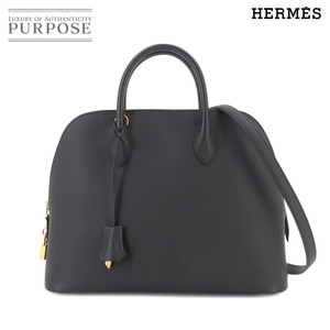 未使用 展示品 エルメス HERMES ボリード 1923 30 2way ハンド ショルダー バッグ エプソン ブラック B刻印 ゴールド 金具 90245948