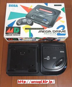 メガドライブ2 本体 + メガCD2 本体☆ロム.CD起動確認済☆SEGA MEGADRIVE2.MEGA-CD2