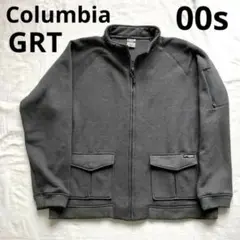 00s Columbia GRT スウェットブルゾン テック系 裏ボアフリース