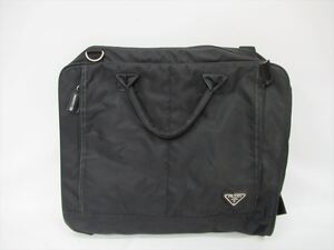 1円★中古品【PRADA】プラダ ビジネス バッグ ナイロン 黒 ブラック メンズ ブランド　B