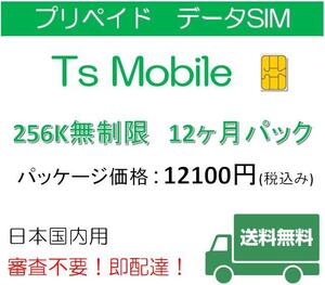 ドコモ 格安SIM プリペイドsim 低速無制限12ヶ月プラン(Docomo 格安SIM 12ヶ月パック)