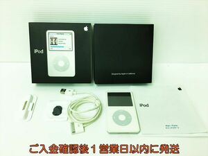 【1円】Apple iPod PA002J/A A1136 本体 セット 30GB ホワイト 未検品ジャンク J06-172rm/F3