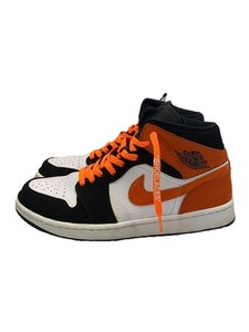 NIKE◆AIR JORDAN 1 MID/エアジョーダン1ミッド/ブラック/554724-058/27.5cm/BLK