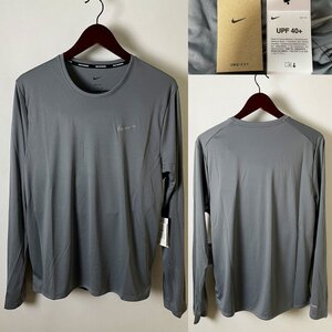 新品【デザイン&機能性◎ 国内正規品 定価5,170円】NIKE Dri-FIT UV マイラー DD4577-084 ナイキ ランニング ポリエステル ロンTシャツ 2XL