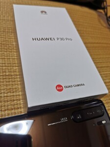 ★海外版 8G/256GB★Huawei P30 Pro ブラック ペリスコープ Leicaクアッドカメラ Google標準 使用頻度少い ファーウェイ 