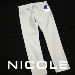 新品1円～★ニコル セレクション NICOLE selection メンズ ストレッチ スキニーパンツ 46 M ライトグレー 本物 ◆4477◆