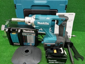 中古品 makita マキタ 18V 6.0Ah 充電式 カクハン機 UT130DRG 充電器 バッテリー付き