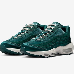 ナイキ エア マックス 95 定価18700円 27.5cm US10.5 グリーン WMNS AIR MAX 95 ベルベット サテン スニーカー