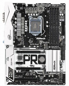 ASRock H270 Pro4 LGA1151 DDR4 M-ATX Intel Motherboard