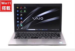 中古 フルHD 13.3型 SONY VAIO VJPG11C11N Windows11 八世代 i5-8250U 8GB 256GB-SSD カメラ 無線 Office付 中古パソコン 税無 管:1042w