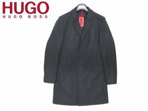 19万新品◆52=XL◆BOSS ヒューゴボス グレーチェスターコート1円