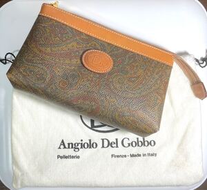 【未使用品】Angiolo Del Gobbo バッグ キャンバス レザー　ユニセックス