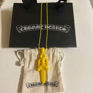 希少 即完売『CHROME HEARTS』SLCN PDT DAGGAR LRGシリコンネックレス クロムハーツ 国内正規品 ダガー アクせ