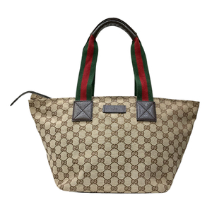 グッチ GUCCI GGキャンバス トートバッグ 131230 ブラウン GGキャンバス/レザー トートバッグ ユニセックス 中古