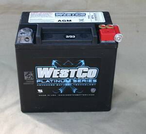 WESTCO WCP14L AGMタイプ製造年月日 2024年3月65958-04B OEMバッテリー黒ケース