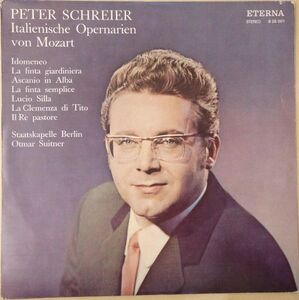 東ドイツLP Peter Schreier, Wolfgang Amadeus Mozart Italienische Opernarien Von Mozart 826001 Eterna /00260