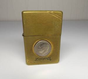 Zippo 1937レプリカ リバティコイン ダイアゴナルライン 1996年　ブラス　ゴールド