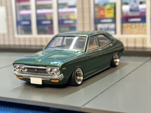 トミカ　リミテッド　ヴィンテージ　TLV 1/64 ミニカー　改造　改　カスタム　ホイール　ニッサン　日産　バイオレット　HT グリーン