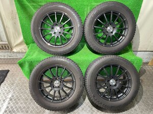 ガリキズなし IRVINE 17インチ 7.0J +48 PCD112 5H【235/55R17】BLIZZAK VRX2 2017年製 6分山 冬 スタッドレスタイヤ付4本セット！