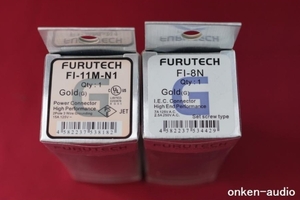 FURUTECH フルテック FI-8N(G)/FI-11M-N1(G) 各1個 メガネタイプインレット/電源プラグセット