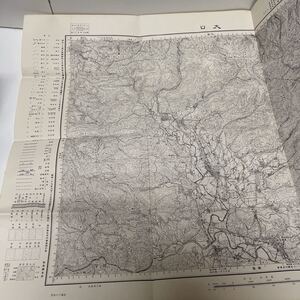 古地図 地形図 五万分之一 地理調査所 昭和29年応急修正 昭和29年発行 大口 宮崎県 鹿児島県 熊本県