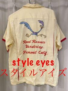 style eyes スタイルアイズ ロードランナー 半袖 シャツ ボーリング シャツ ワークシャツ 東洋エンタープライズ M ヴィンテージレプリカ