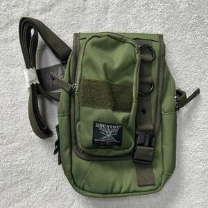 ★在庫処分 特価 HOUSTON HTVB-1901 KHAKI ヒューストン ショルダーバッグ ユニセックス バイク カバン A61104-12