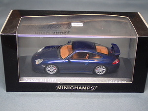 MINICHAMPS　1/43　Porsche　911　GT3　青色　　ポルシェ911GT3　430　062021