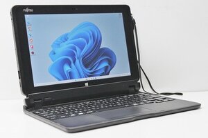 1円スタート ノートパソコン 2in1PC Windows11 WPS office搭載 富士通 Arrows Tab Q506 ATOM 8550 メモリ4GB eMMC64GB カメラ Bluetooth